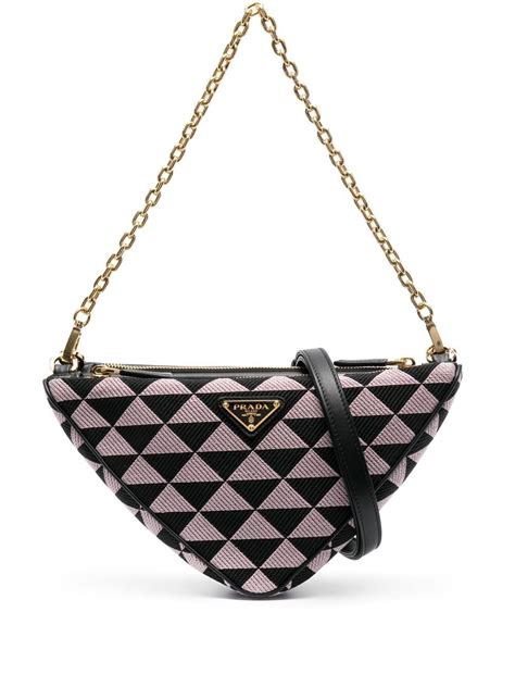 black triangle prada bag|prada triangle bag for sale.